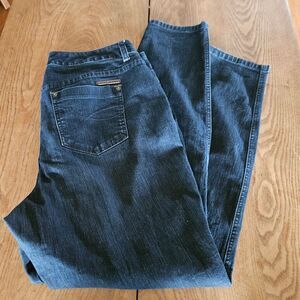 DKNY Blue Denim Jeggings 16 Stretch Skinny Jeans High Rise Polished Comfort